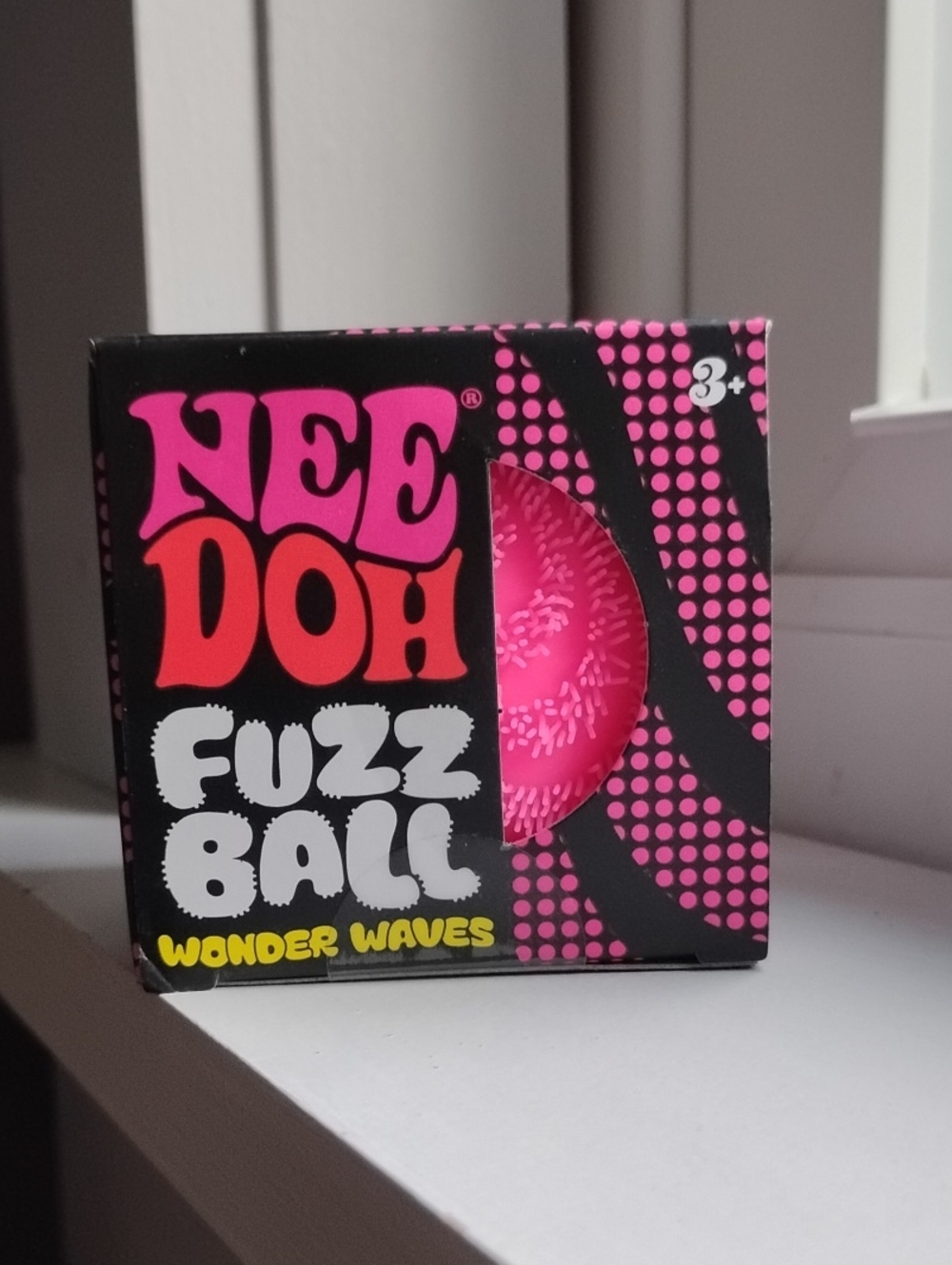 NeeDoh Fuzz Ball Wonder Waves - Pink, Kids Fidget Toy, Needoh Squishy